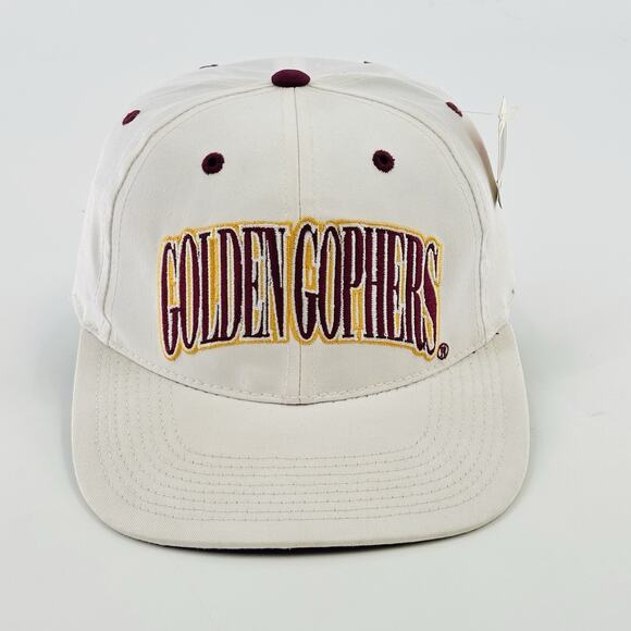 NCAA Other - Vintage Minnesota Gophers Hat Cap SnapBack Mn White NCAA College Hockey